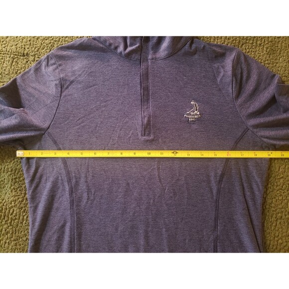 Peter Millar Women Size M Blue 1/4 Zip Golf Pull Over Pinehurst US Open UPF 50+ - Picture 6 of 10